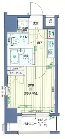 メインステージ門前仲町の物件間取画像